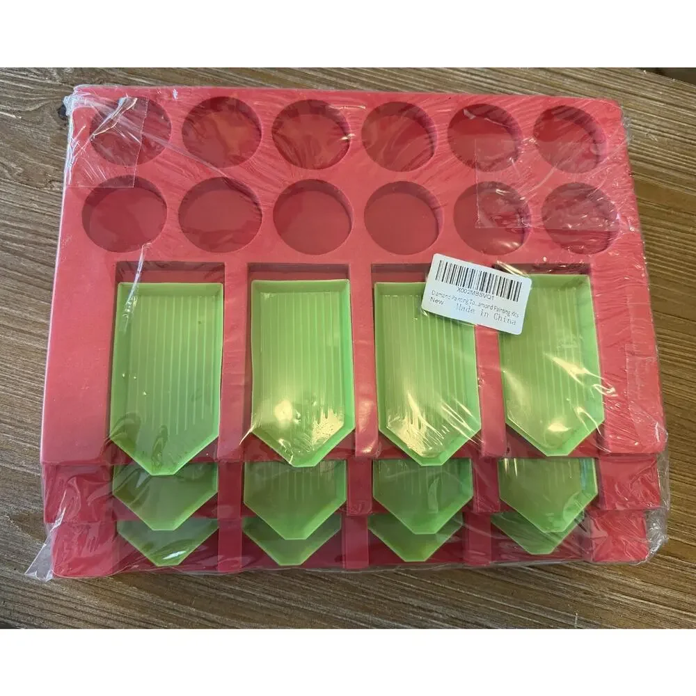 Diamond Painting Tray Organizer Set – Multi Slot Bead Sorting Tray w/ Funnels